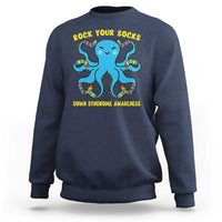 World Down Syndrome Day Sweatshirt Octopus Rock Your Sock Support 321