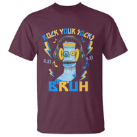 World Down Syndrome Day T Shirt Rock Your Sock Bruh Support 321
