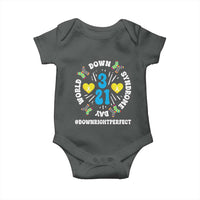 World Down Syndrome Day Baby Onesie 321 Awareness Support Blue Yellow Ribbon