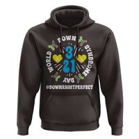 World Down Syndrome Day Hoodie 321 Awareness Support Blue Yellow Ribbon
