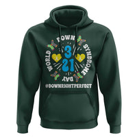 World Down Syndrome Day Hoodie 321 Awareness Support Blue Yellow Ribbon