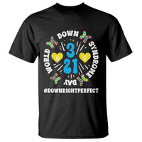 World Down Syndrome Day T Shirt 321 Awareness Support Blue Yellow Ribbon