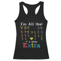 World Down Syndrome Day Racerback Tank Top 321 Awareness Support All That Little Extra T21