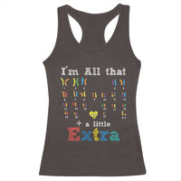 World Down Syndrome Day Racerback Tank Top 321 Awareness Support All That Little Extra T21