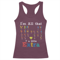 World Down Syndrome Day Racerback Tank Top 321 Awareness Support All That Little Extra T21