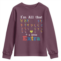 World Down Syndrome Day Youth Sweatshirt 321 Awareness Support All That Little Extra T21