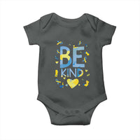 World Down Syndrome Day Baby Onesie Awareness Support Blue Yellow Ribbon Be Nice Kind