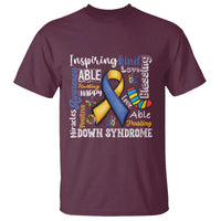 Down Syndrome Awareness T Shirt Rock Your Socks Different Not Less