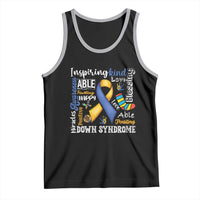 Down Syndrome Awareness Tank Top Rock Your Socks Different Not Less