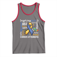 Down Syndrome Awareness Tank Top Rock Your Socks Different Not Less