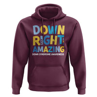 World Down Syndrome Day Hoodie 321 Awareness Support Down Right Amazing Three Arrows