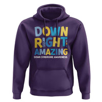 World Down Syndrome Day Hoodie 321 Awareness Support Down Right Amazing Three Arrows