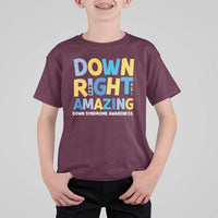 World Down Syndrome Day T Shirt For Kid 321 Awareness Support Down Right Amazing Three Arrows