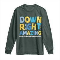 World Down Syndrome Day Long Sleeve Shirt 321 Awareness Support Down Right Amazing Three Arrows