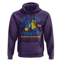 World Down Syndrome Day Hoodie 321 Awareness Support Shout Their Worth