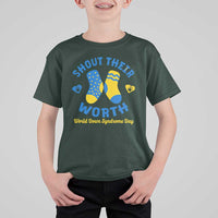 World Down Syndrome Day T Shirt For Kid 321 Awareness Support Shout Their Worth