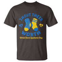 World Down Syndrome Day T Shirt 321 Awareness Support Shout Their Worth