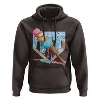 Baseball Ice Cream Dripping Hoodie Baseball Bat Home Plate Drip