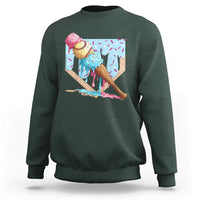 Baseball Ice Cream Dripping Sweatshirt Baseball Bat Home Plate Drip