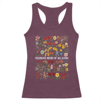 Autism Awareness Racerback Tank Top Neurodiversity Celebrate Minds of All Kinds