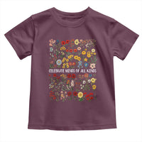 Autism Awareness Toddler T Shirt Neurodiversity Celebrate Minds of All Kinds