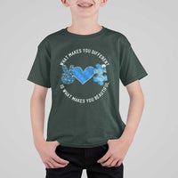 Autism Awareness T Shirt For Kid What Makes You Different Is What Makes You Beautiful