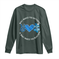 Autism Awareness Long Sleeve Shirt What Makes You Different Is What Makes You Beautiful
