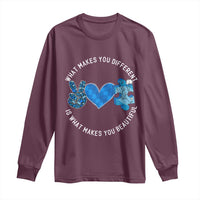 Autism Awareness Long Sleeve Shirt What Makes You Different Is What Makes You Beautiful