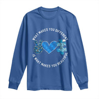 Autism Awareness Long Sleeve Shirt What Makes You Different Is What Makes You Beautiful