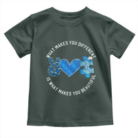 Autism Awareness Toddler T Shirt What Makes You Different Is What Makes You Beautiful