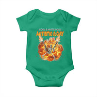 Autistic And Gay Skeleton Explosion Baby Onesie - Wonder Print Shop