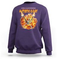 Autistic And Gay Skeleton Explosion Sweatshirt - Wonder Print Shop