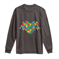 Autism Awareness Love Heart Puzzle Acceptance Long Sleeve Shirt