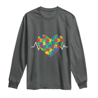 Autism Awareness Love Heart Puzzle Acceptance Long Sleeve Shirt