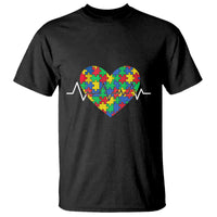 Autism Awareness Love Heart Puzzle Acceptance T Shirt