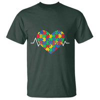 Autism Awareness Love Heart Puzzle Acceptance T Shirt