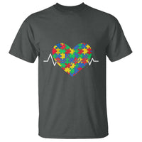 Autism Awareness Love Heart Puzzle Acceptance T Shirt