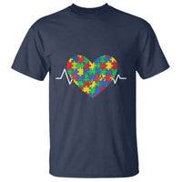Autism Awareness Love Heart Puzzle Acceptance T Shirt