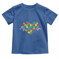 Autism Awareness Love Heart Puzzle Acceptance Toddler T Shirt