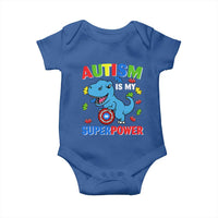 Autism Awareness Is My Superpower Baby Onesie Cute Dinosaur Dino Kids Boys