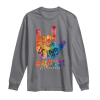 Be Kind ASL Autism Awareness Long Sleeve Shirt Love Sign Language Hand Tie Dye