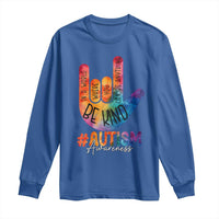 Be Kind ASL Autism Awareness Long Sleeve Shirt Love Sign Language Hand Tie Dye