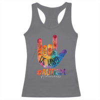 Be Kind ASL Autism Awareness Racerback Tank Top Love Sign Language Hand Tie Dye