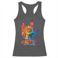 Be Kind ASL Autism Awareness Racerback Tank Top Love Sign Language Hand Tie Dye