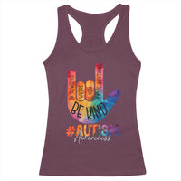 Be Kind ASL Autism Awareness Racerback Tank Top Love Sign Language Hand Tie Dye