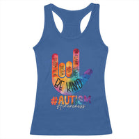 Be Kind ASL Autism Awareness Racerback Tank Top Love Sign Language Hand Tie Dye