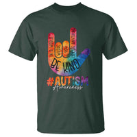 Be Kind ASL Autism Awareness T Shirt Love Sign Language Hand Tie Dye