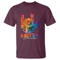 Be Kind ASL Autism Awareness T Shirt Love Sign Language Hand Tie Dye
