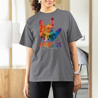 Be Kind ASL Autism Awareness T Shirt For Women Love Sign Language Hand Tie Dye