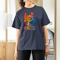 Be Kind ASL Autism Awareness T Shirt For Women Love Sign Language Hand Tie Dye